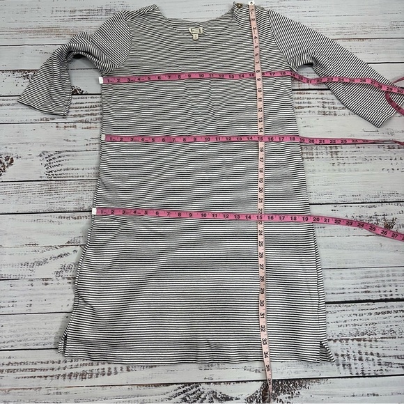 Mo:vint size Large Black & White Striped Shirt Dress - Picture 11 of 11